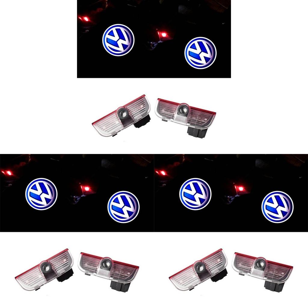 Светодиодные подсветки дверей автомобиля Volkswagen Светодиодные подсветки дверей автомобиля Volkswagen Высококачественный проекционный эффект 2 шт.