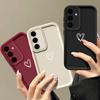 Love Hearts Pattern Case for Samsung S25 S24 S22 Ultra S23 S21 S20 Fe A55 A54 A53 A52 A35 A15 A16 A06 Candy Color Soft Silicone Lens Protection Cover