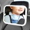 Автомобильное зеркало заднего вида с вращением на 360° и светодиодной подсветкой для ребенка, легкая установка, автоаксессуары, широкое