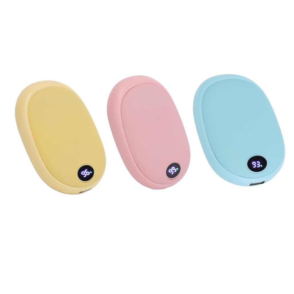 Электронная грелка для рук с регулируемой температурой, ЖК-дисплей, портативная перезаряжаемая USB-мини-грелка для рук