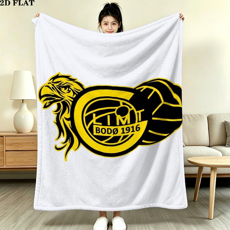 Fc Bod Glimt Print Flannel Blanket, High quality Comfortable for All Seasons, Home Decor, Warmth and Comfort, Perfect for Christmas Gifts
