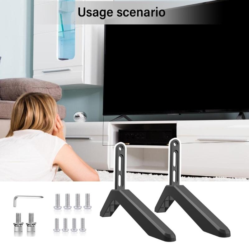 ТВ-подставка повышает устойчивость, легкая сборка, регулируемый угол обзора и высота, совместимость с несколькими моделями
