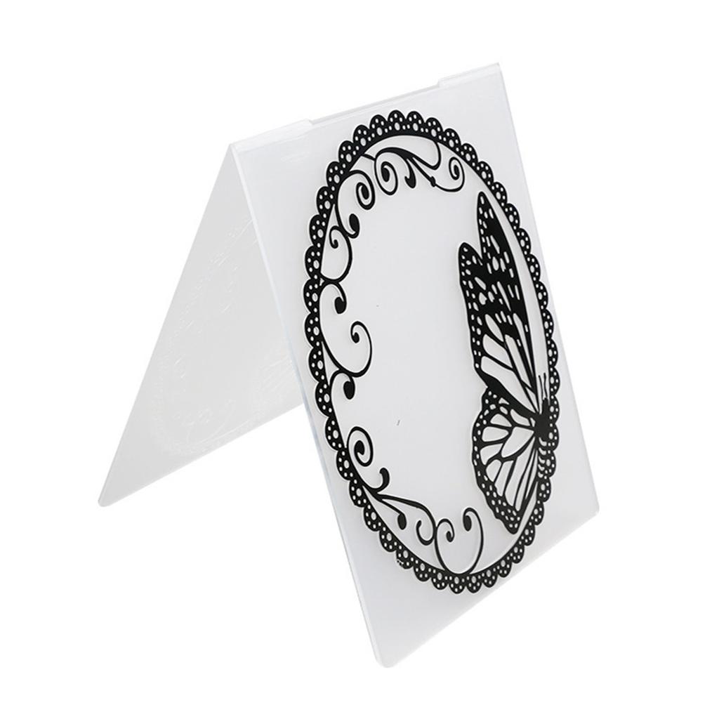Aomily 10.5x14.5см 3D тиснение папка прозрачные тиснение пластиковые пластины дизайн для DIY бумага резка штампы скрапбукинг