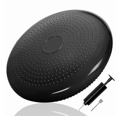 Тренировка на балансировочном диске Dynadisc Упражнения для укрепления кора Подушка ПВХ с насосом