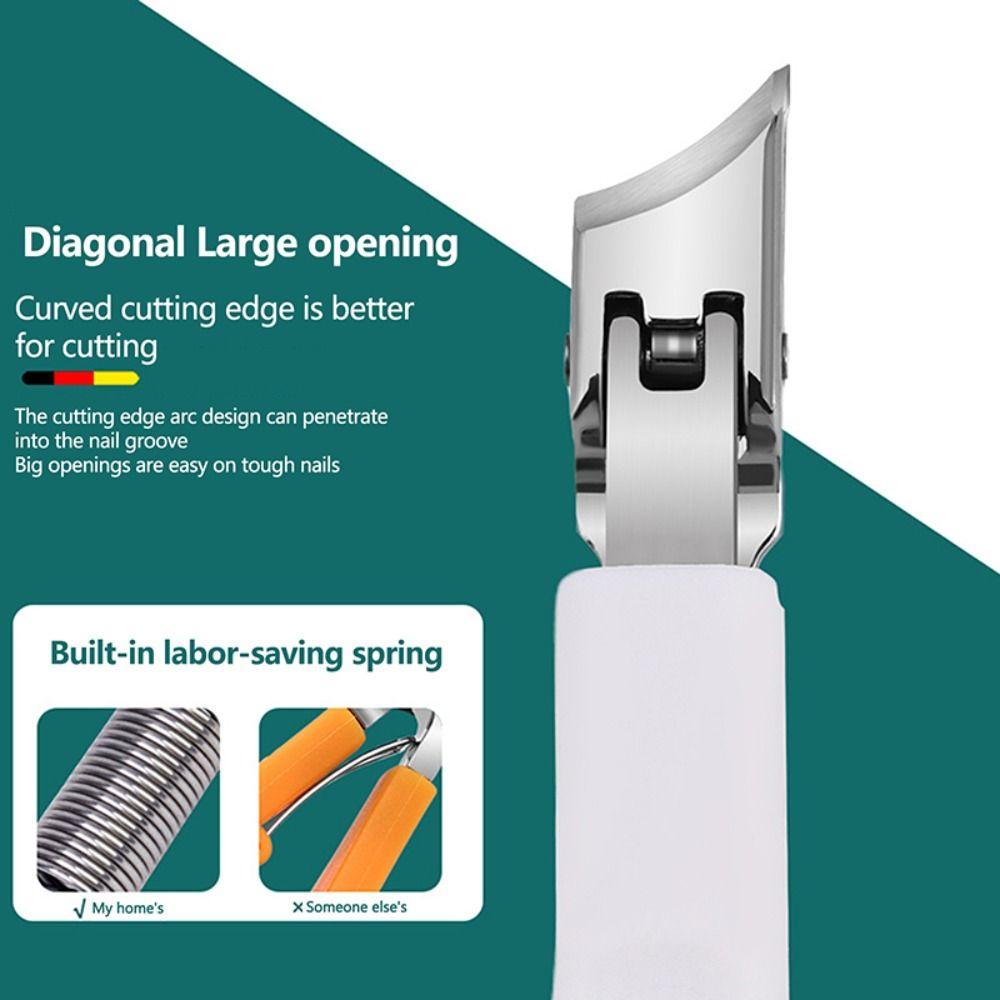 Набор из 3 шт./набор кусачки для ногтей с защитой от брызг с пилкой для ногтей, диагональные кусачки для толстых ногтей