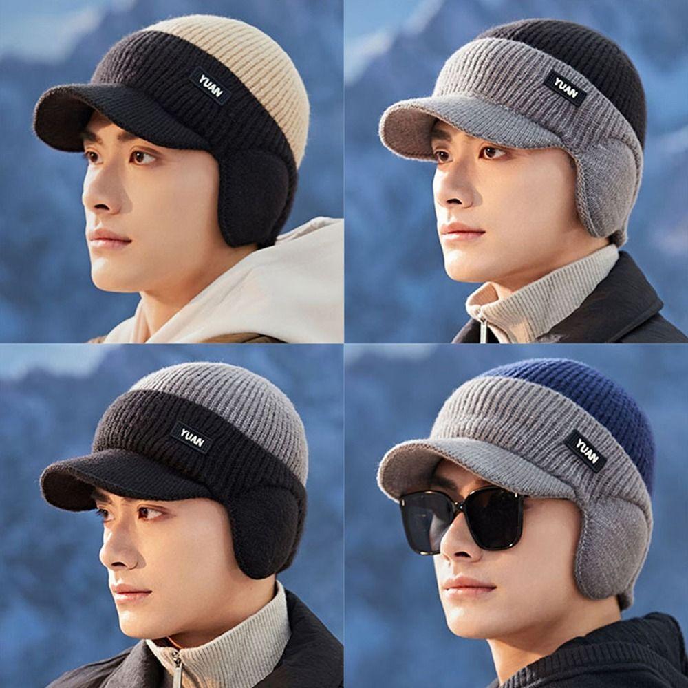 Dual Tone Dad Hat Keep Warm Couples Hats Fashion Baseball Cap Outdoor Activities