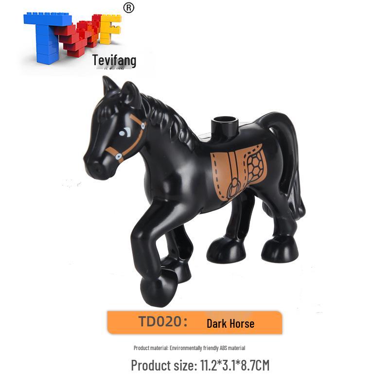 Крупные строительные блоки из частиц: Совместимые Игрушки для Обучения Животным Фермы Прерии Океана для Детей