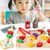 Образовательная головоломка Ранние деревянные игрушечные продукты Фруктовый шашлык для детей Подарок Веселье