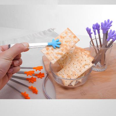 Зажим для еды из нержавеющей стали, небольшой силиконовый зажим, кухонные принадлежности