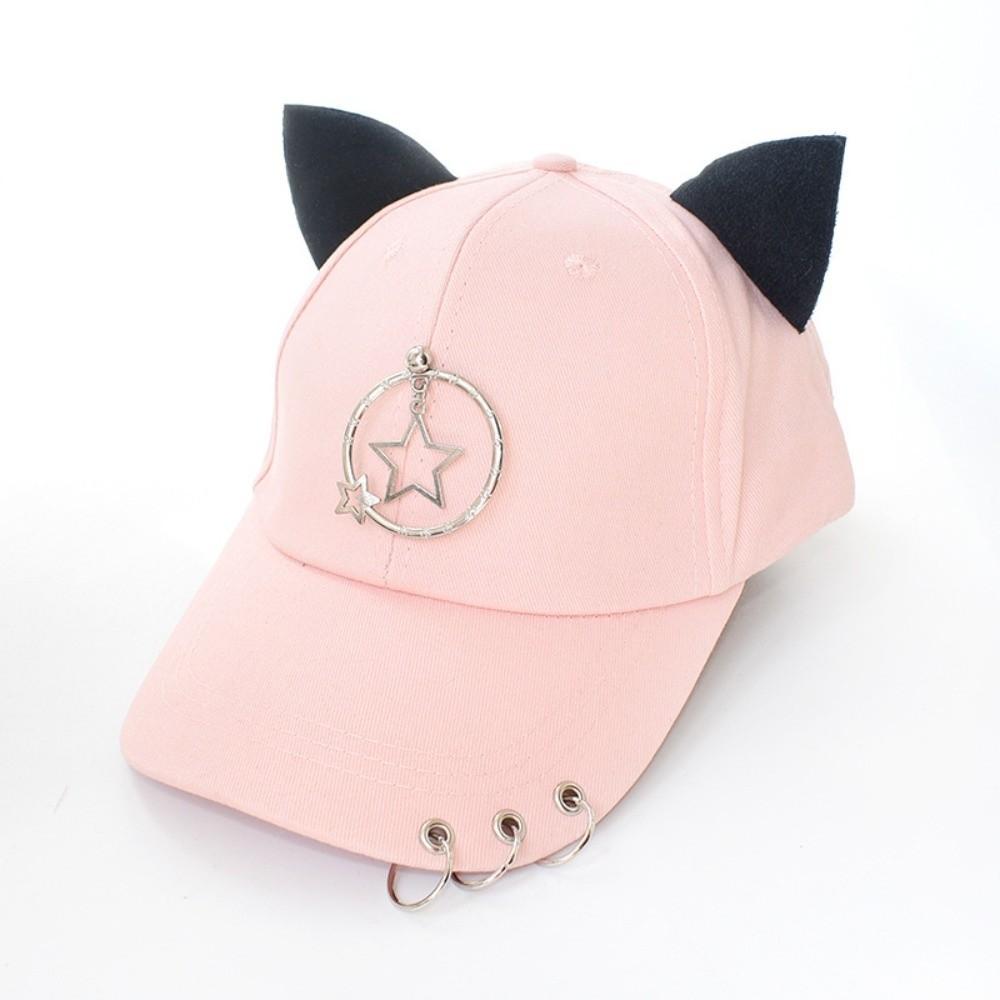 Cotton Baseball Caps Cat Ear Sunscreen Hat Creative Dad Hat Street Dress