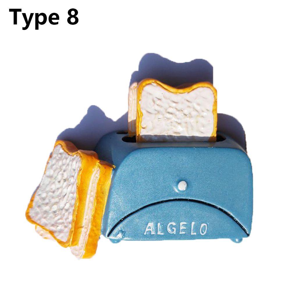 Tools Refrigerator Ornament Bread Egg Milk Fridge Magnet Magnetic Stickers Cartoon Food Shape