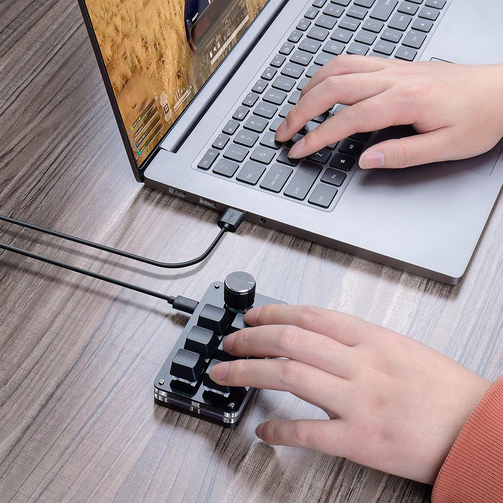 Программирование макросов, пользовательская ручка, клавиатура RGB, 3 клавиши, копипаста, мини-кнопка, игровая клавиатура Photoshop, механическая клавиатура с горячей заменой