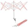 Yousheng Yarn Swift Складная металлическая намотка пряжи Портативный зонтик-клубок пряжи Swift Держатель мотков с настольным зажимом для вязания крючком