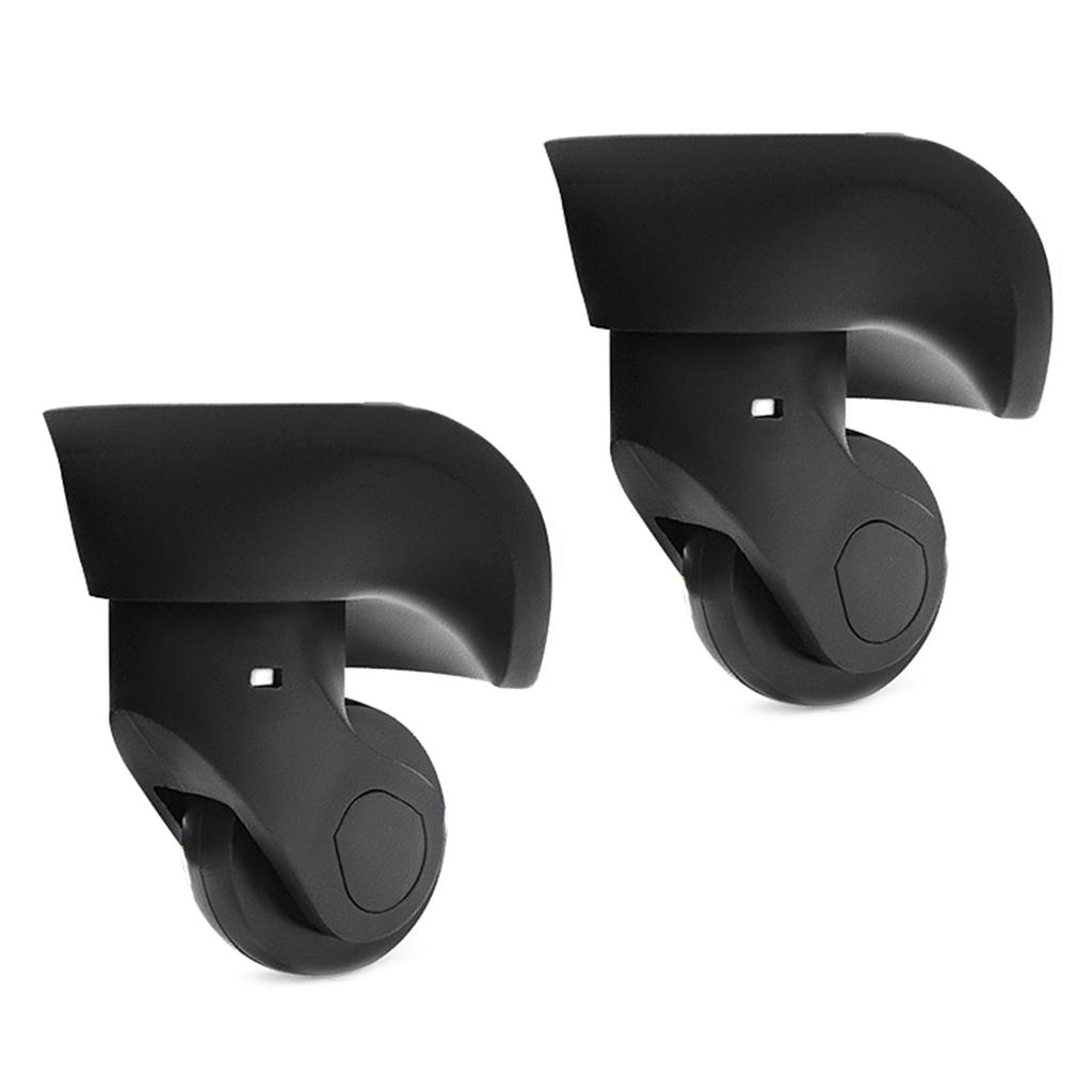 2 шт. сменные роликовые колеса для тележки, сверхпрочные роликовые колеса для багажной коробки, чемодана, поворотные на 360 градусов, бесшумные колеса