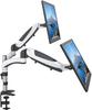 SHOPPINGALL Can Place the Monitor In Any Position You Easier To See the Monitor Than Other Monitor Arm Dual Display Arm Gas Spring with 32 Load