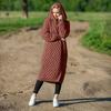 Women's Hooded Thick Knitted Sweater Cardigan Coat Long Sleeve Winter Warm Hooded Cloak