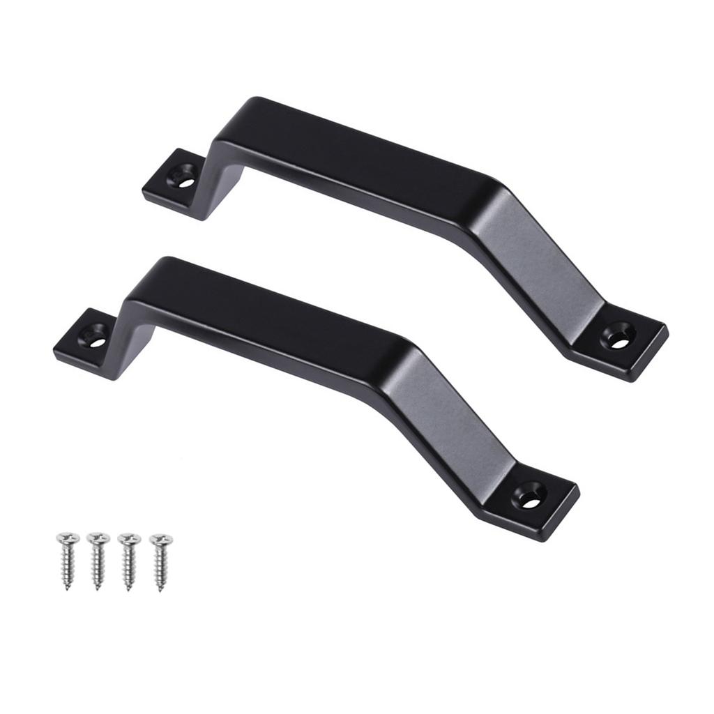 2Pcs Elegant Sliding Barn Door Handles 6.10Inch Aluminum Alloy Pull Accessory for Kitchen Cabinets and Furniture Door