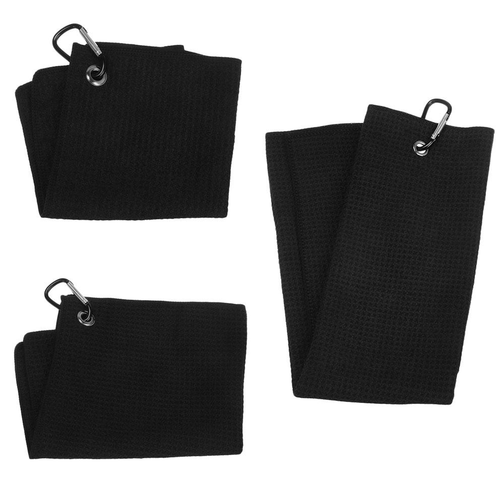 High Water Absorption Balls Hands Golf Towel Cleans Clubs With Carabiner Hook Cleaning Towels