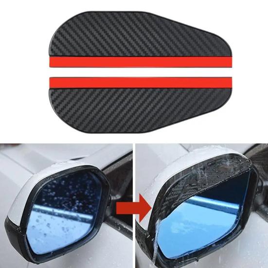 Защитный козырек от дождя для зеркала заднего вида автомобиля ПВХ Автомобильное зеркало Дождевой щиток Водонепроницаемая накладка-дождевик на боковое зеркало для внедорожника грузовика Автомобильные аксессуары