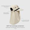Waterproof Neck Flap Sun Hat Breathable UV Protection Cap Trendy Fishing Hat  Unisex