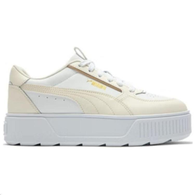 Puma Karmen Re Нескользящие Амортизирующие Износостойкие Низкие Кеды для Скейтбординга Женские Кроссовки Белые 387212-08