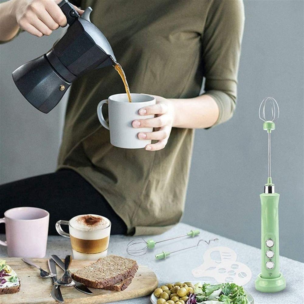 USB rechargeable Electric Milk Frother Quickly Egg Mixer Portable Drink Mixer Drink Shop