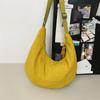 Simple Solid Color Nylon Zipper Crossbody Casual Shoulder Bags for Women Versatile Fashion Travel Bags