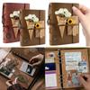 40 Pages Scrapbook Album Kraft Paper Memory Book PU Cover Photo Album Scrapbook Travel Album for Friends Gift
