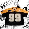 T-shirt summer women's jersey loose flower top fashion trend short sleeve jersey T-shirt medium sleeve