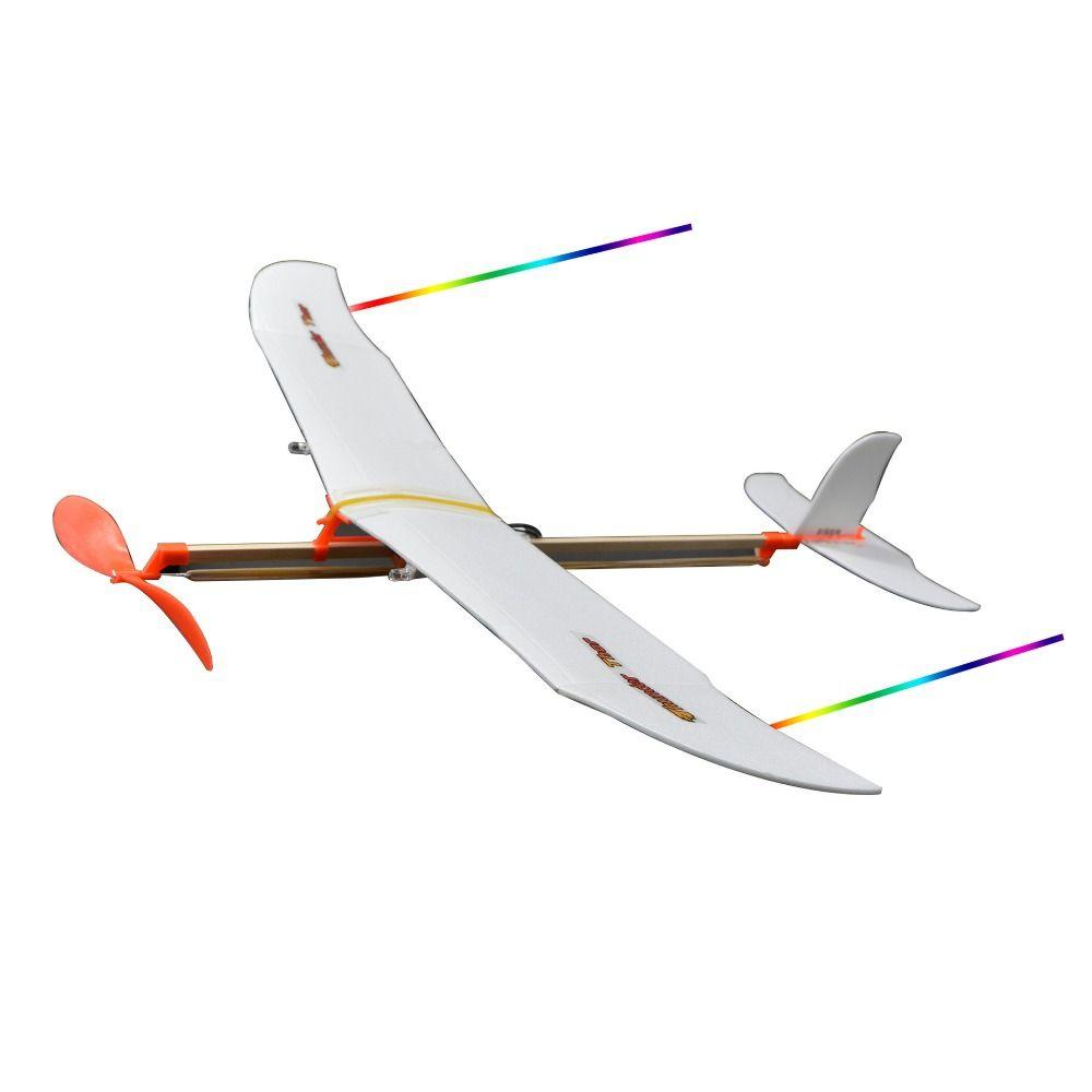 Popular Rubber Band Powered Helicopter Ligthweight Students Flight Competition  for Kids Outdoor