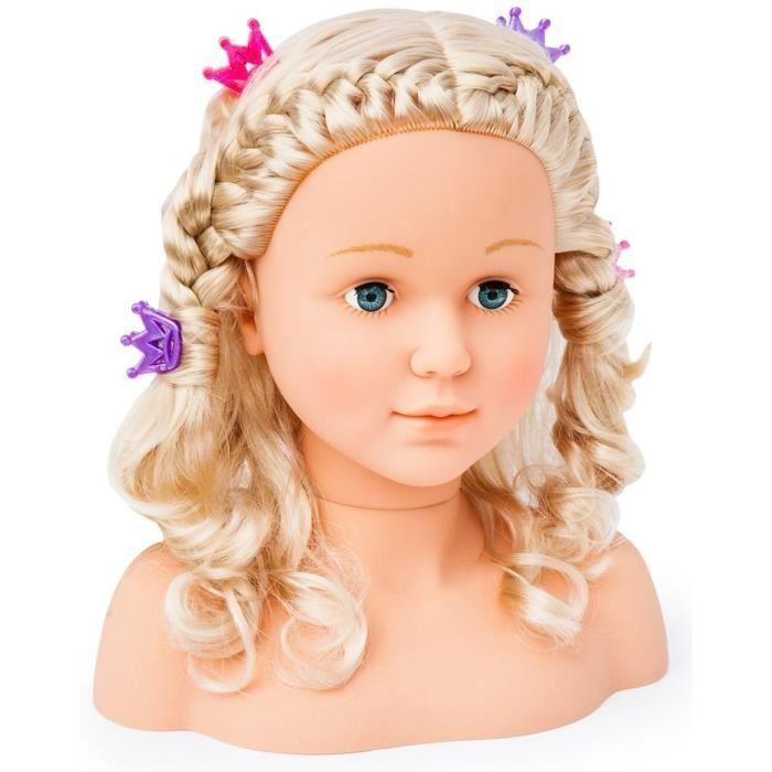 Jouet De Coiffure Et De Maquillage Pour Enfant - BAYER - Tête À Coiffer Super Model 27 Cm - Accessoires Inclus