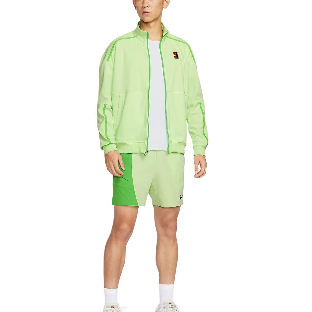 Nike Мужская кофта с воротником-стойкой из флиса Court Heritage, на молнии, свободная, теннисная рубашка, топ FZ6926-360