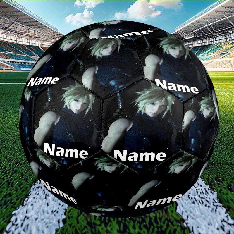 Custom Name Personalized Final Fantasy Print Size 5 Soccer Ball Training & Match Football, for Team, Kicking, Gift for Football