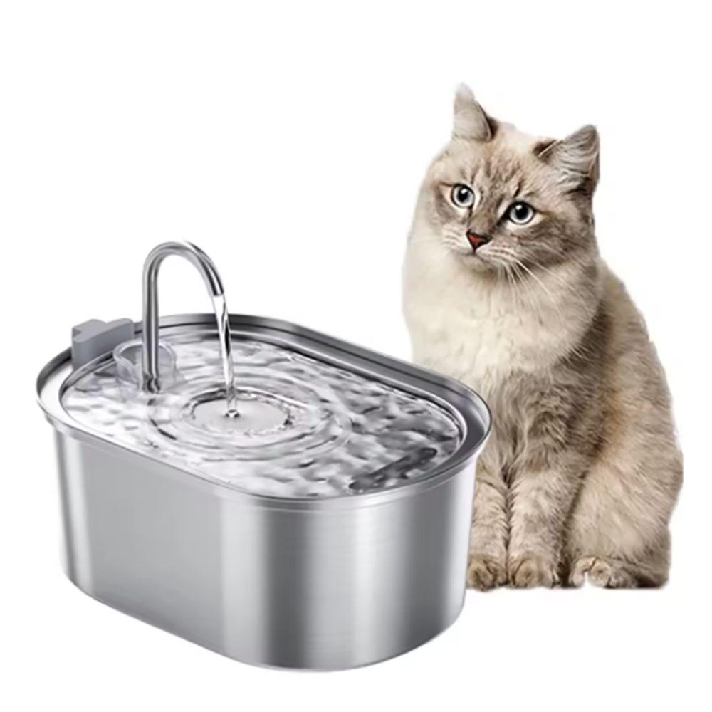 Stainless Steel Pet Water Dispenser Automatic Pet Water Drinker Smart Cat Water Fountain Dog