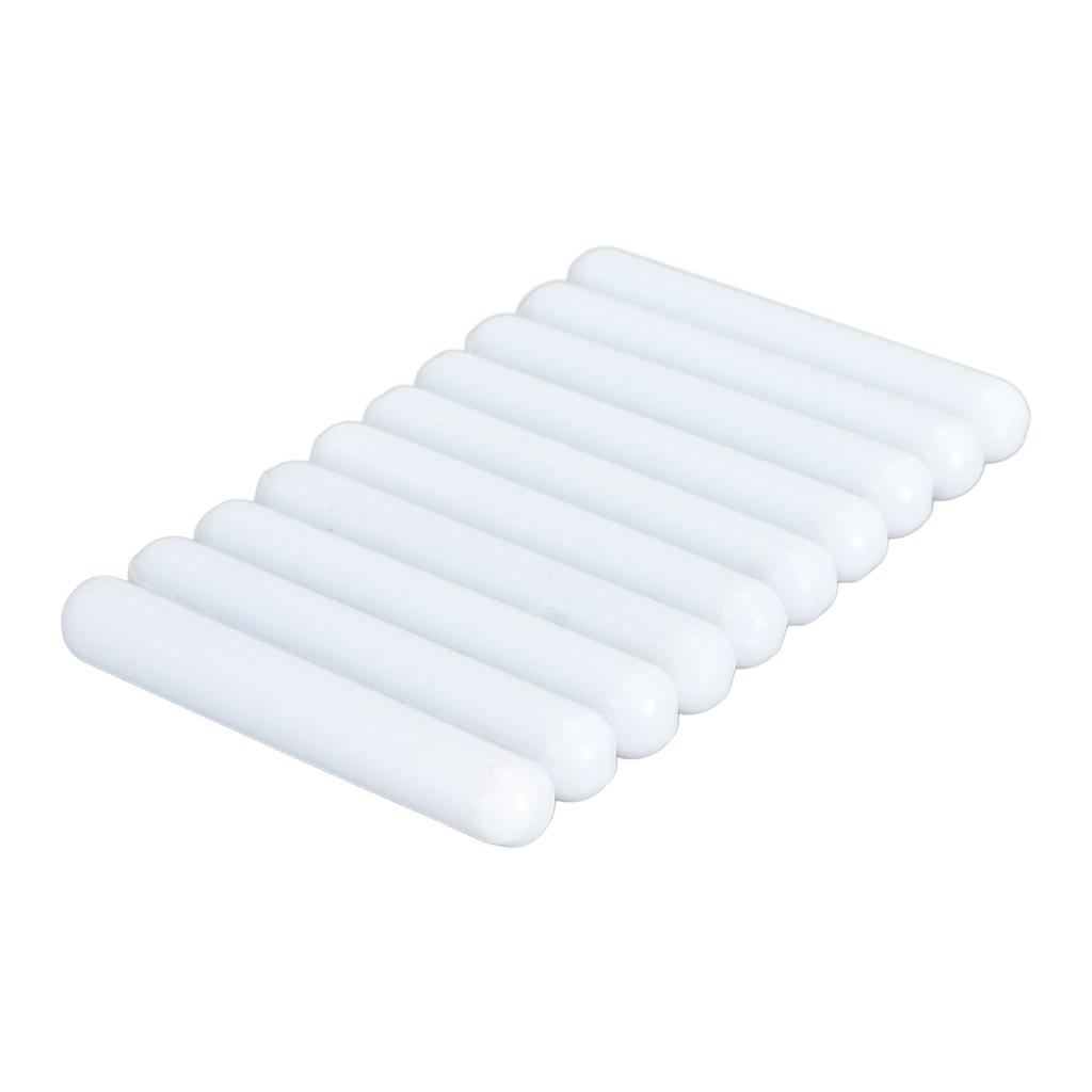 10pcs Magnetic Stir Bar Professional 60x9mm Coating PTFE Magnetic Stir Rod for Laboratory White