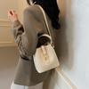 Популярная маленькая сумка женская осенняя новая ретро простая сумка-ведро модная повседневная на плечо мессенджер