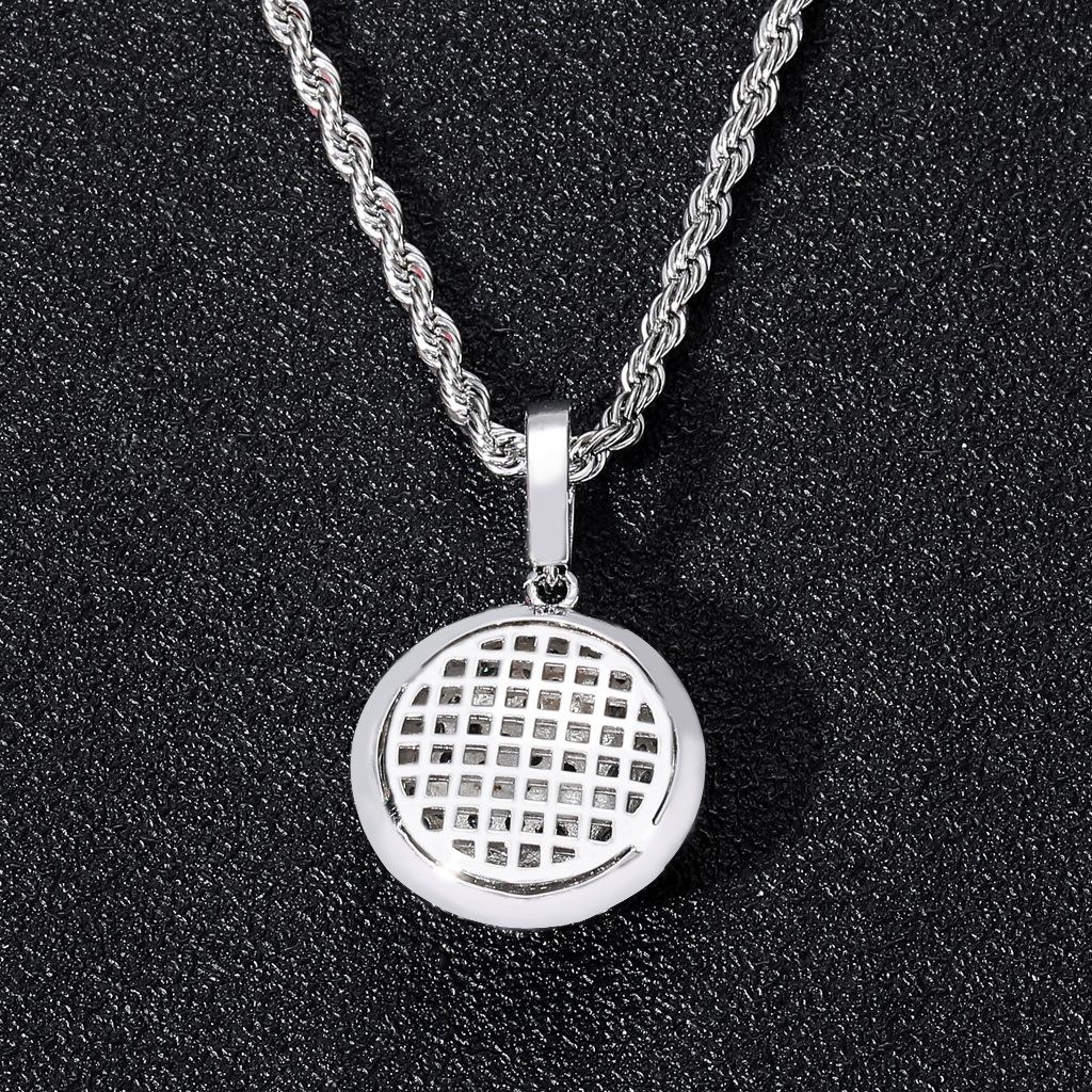 Sports Basketball Pendant - Hip-hop Micro-inlaid Zircon Men's Trendy Personalized Necklace, Fashionable Necklace