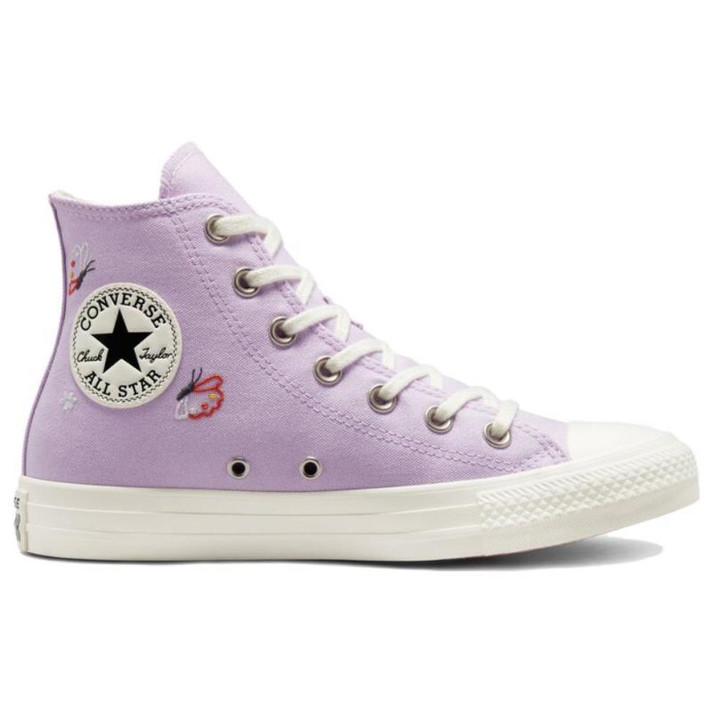 Converse Chuck Taylor All Star Butterfly Wings Плетеные Классические Высокие Эспадрильи Женские Фиолетовые