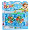 Children Clockwork Fishing Game Baby Magnetic Plastic Fishing Bath Bathroom Summer Water Toy for Bea