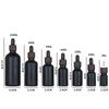Black Essential Oil Bottle Drop Applicator Bottle Dark Wood Grain Circle Storage Bottle Essence Bottle Sample Bottle Travel Subpackaging Empty Bottles
