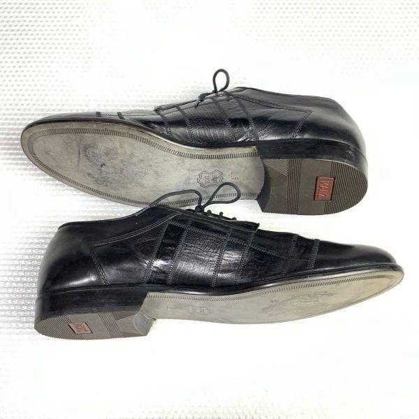 90s Vintage Germany Made MANZ Size 9 27.5cm Business Shoes Cap Toe Straight Black(USED)