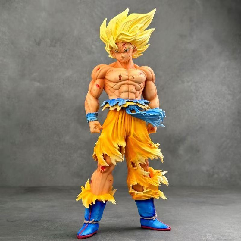 Фигурки Аниме Dragon Ball 28 см В полный рост Статуэтка Фигурка Действия Гоку Кукла Модель Игрушки Украшение на День Рождения Подарки для Детей