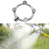 Garden Hose Nozzle Splitter Stainless Steel Fan Shaped Mist Spray Head for Extensive Coverage in Gardens and Farms