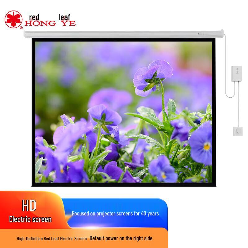 Hongye 100-inch Electric Remote Projection Screen