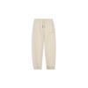 Li Ning Free Growth Embroidered Drawstring Elastic Cuff Sports Pants Women Pants Light-Milk-Brown AKLT234-2