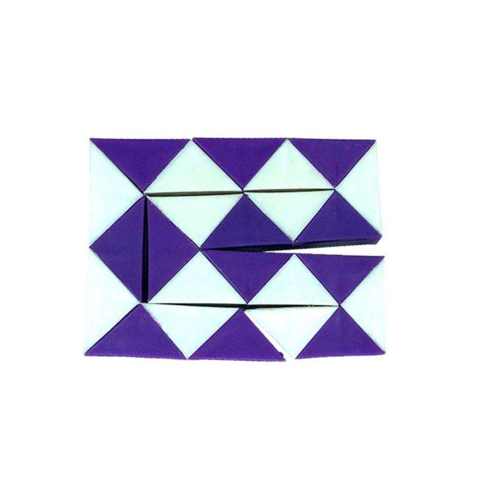 Detachable Magic Snake Cube Transformable Cube Magic Snake Ruler Puzzle Kids/Children/Toddler