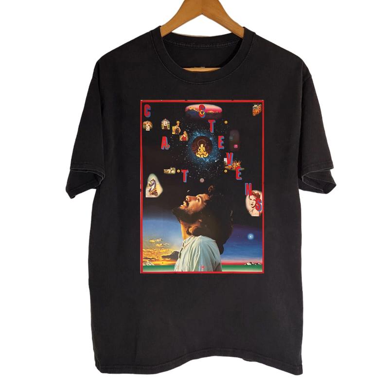 Very Rare Cat Stevens Ablum Music Tour Unisex T-Shirt Graphic Tee