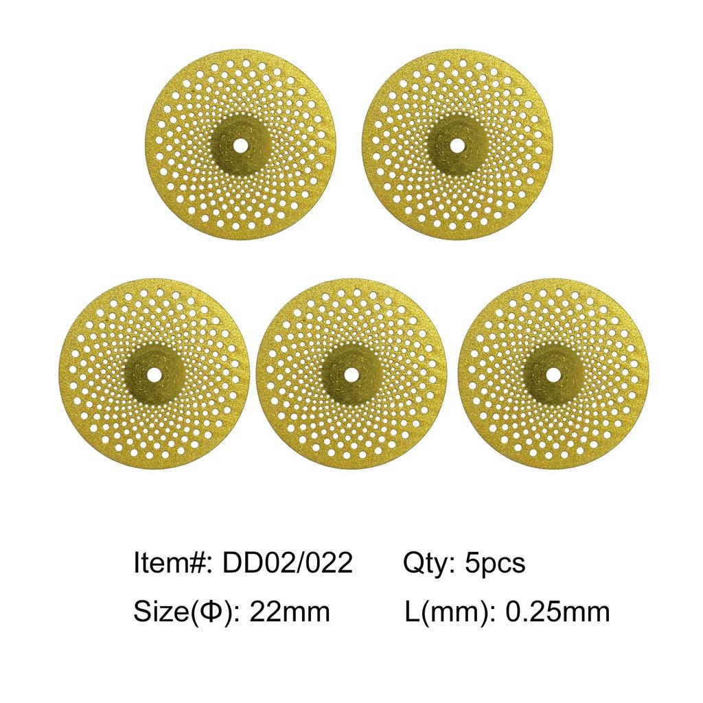 5pcs Dental Diamond Disc  Double Sided Grit Cutting