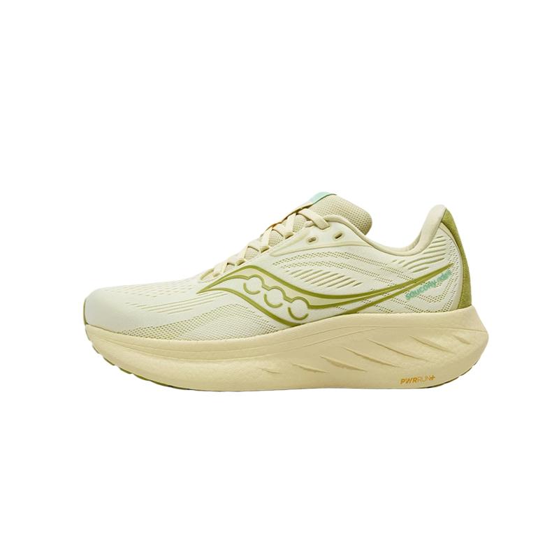 SAUCONY Ride 18 Fashionable Comfortable Versatile Cushioning Low-Top Running Shoes Unisex Running Shoes Yellow Green S31000-551