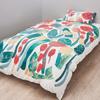 Nishikawa Duvet Finlayson Quick Snap for Easy Made In PI04680678 Cover, Single, Washable, 100% Cotton, Kumpula, Removal, Reversible,